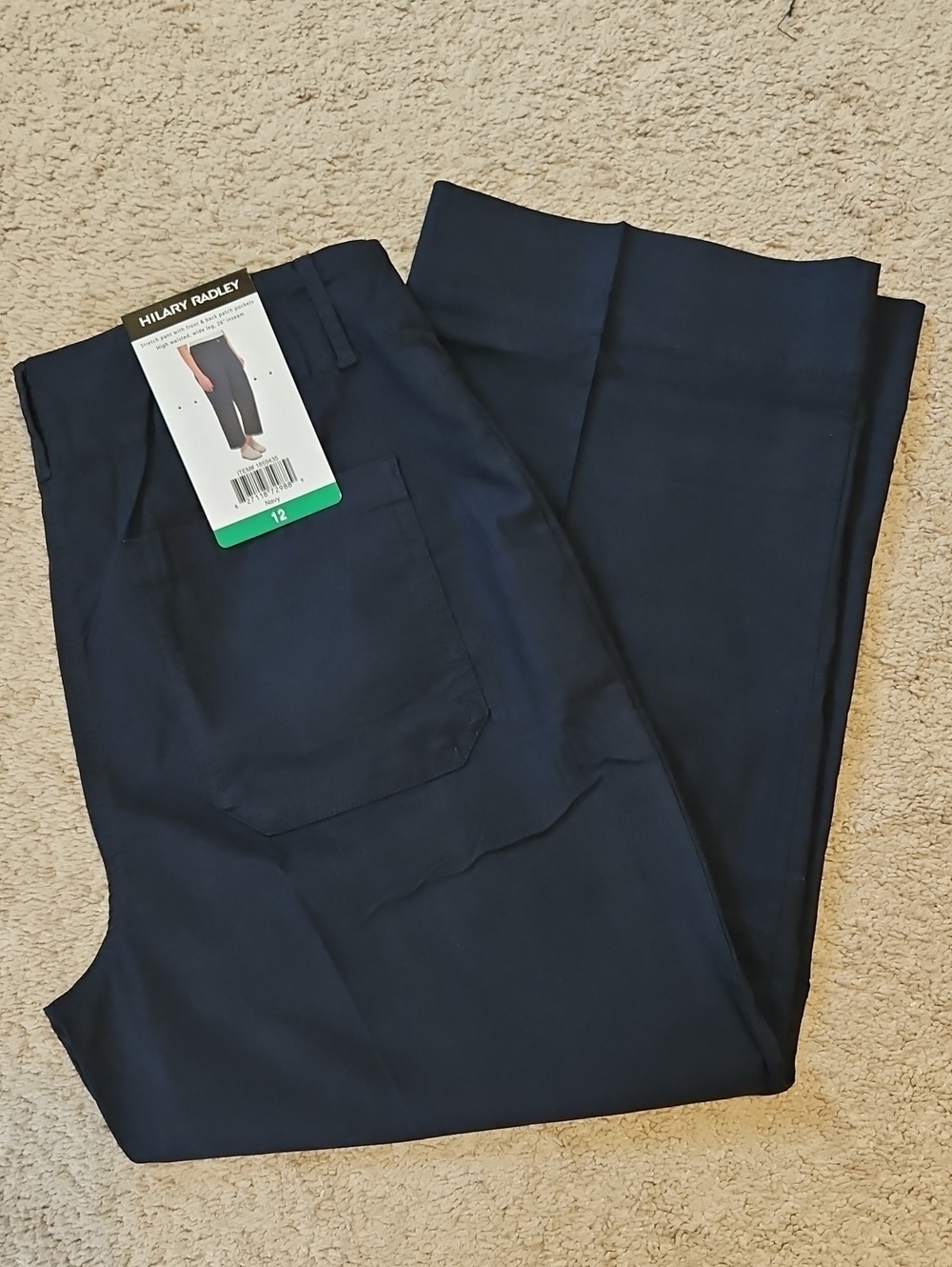 NEW! Hilary Radley Navy Wide Leg Pant Multiple Sizes - Picture 6 of 13